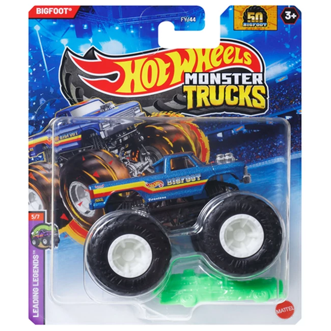 Hot Wheels: Monster Trucks – Bigfoot kék kisautó 1/64 – Mattel