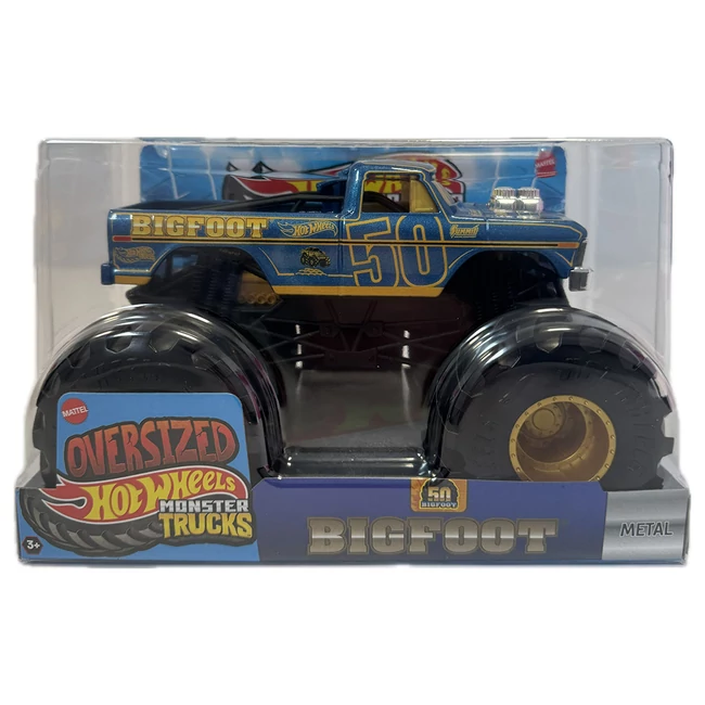 Hot Wheels: Monster Trucks Oversized – Bigfoot monster autó 1/24 – Mattel