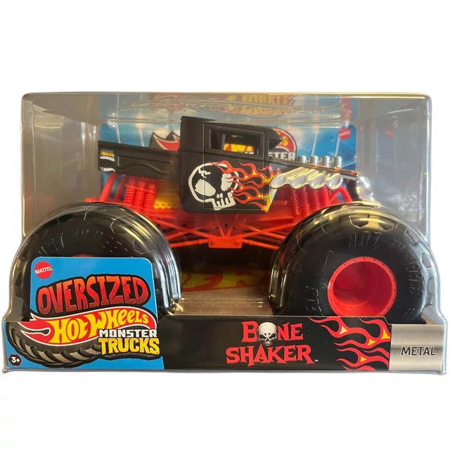 Hot Wheels: Monster Trucks Oversized – Bone Shaker autó 1/24 – Mattel