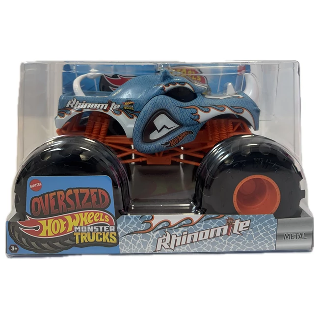 Hot Wheels: Monster Trucks Oversized Rhinomite monster kék autó 1/24 – Mattel