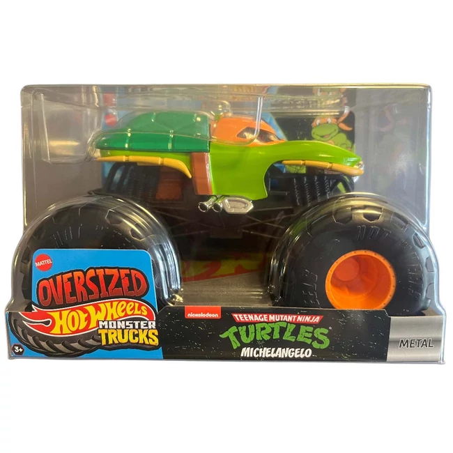 Hot Wheels: Monster Trucks Oversized TMNT Michelangelo monster autó 1/24 – Mattel