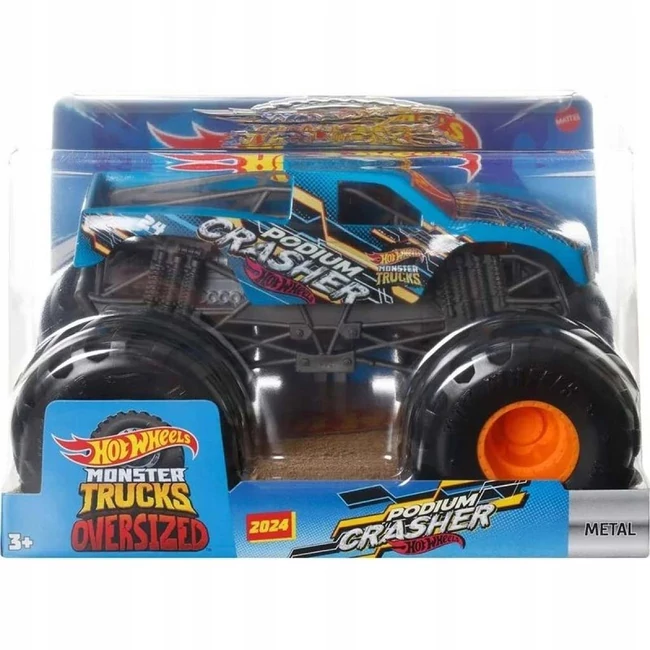 Hot Wheels: Monster Trucks Oversized – Podium Crasher monster autó 1/24 – Mattel