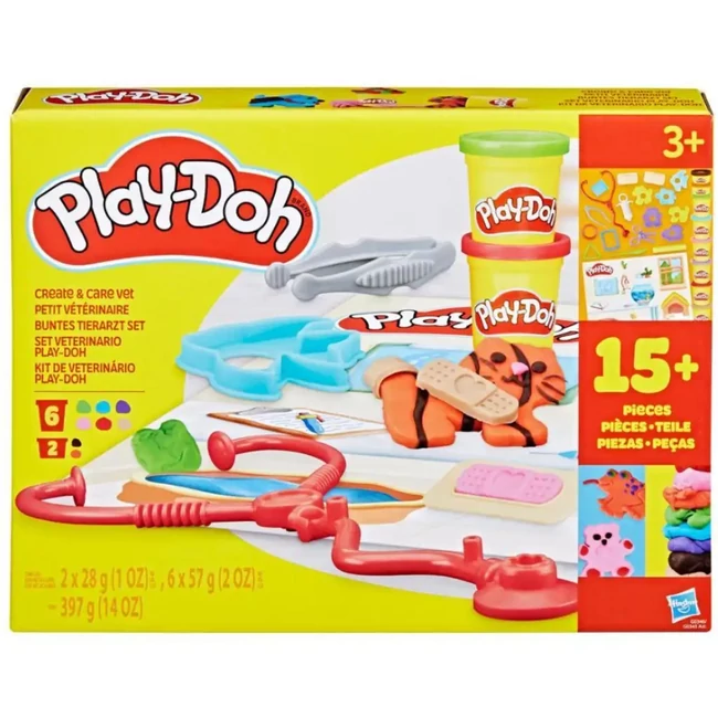 Play-Doh: Alkoss és gondozz állatorvos gyurma szett – Hasbro