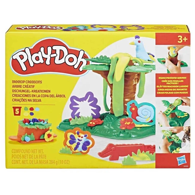Play-Doh: Treetop creations gyurma szett 5db tégellyel és más kiegészítőkkel - Hasbro