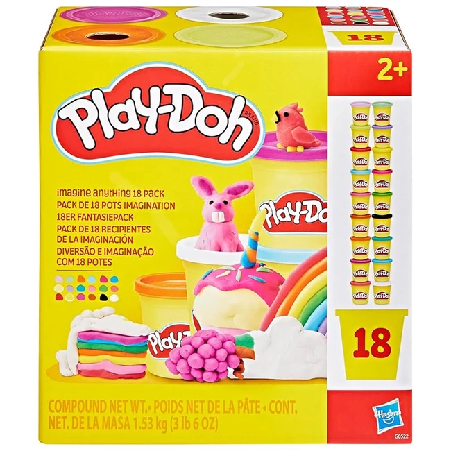Play-Doh: Tégelyes 18 db-os gyurma szett 1530gr – Hasbro