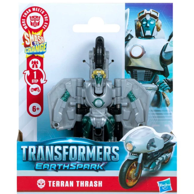 Transformers: Earthspark 1 lépésben átalakítható Terran Thrash figura – Hasbro