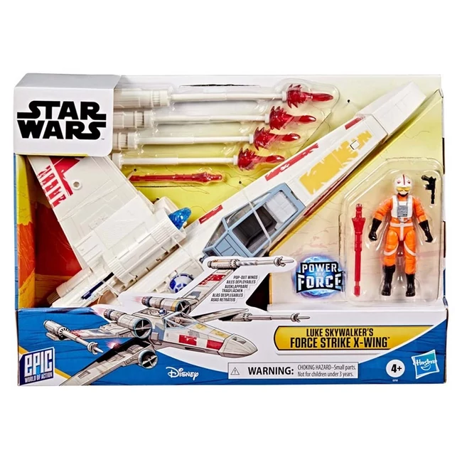 Star Wars: Epic World of Action Luke Skywalker erőcsapás X-szárnyúja – Hasbro