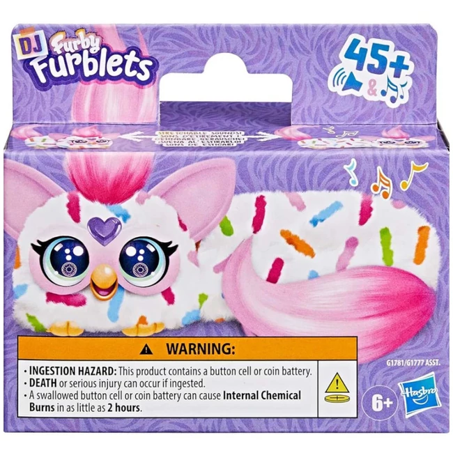 Furby: DJ Furblets Berry-Cup-Cake interaktív plüss figura – Hasbro