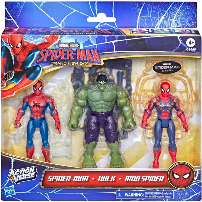 Pókember Vadonatúj nap: ActionVerse Akciófigura 3db-os szett – Hasbro