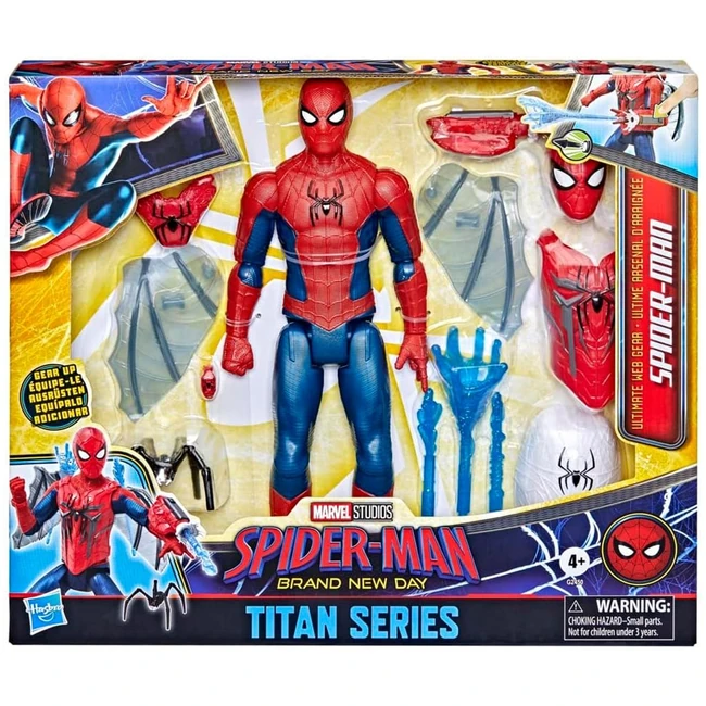 Pókember Vadonatúj nap: Ultimate Web Gear felszerelhető akciófigura kiegészítőkkel 29cm – Hasbro