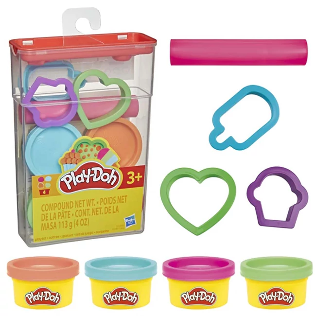 Play-Doh: Gyurmakészlet tárolóban – Édesség formákkal – Hasbro