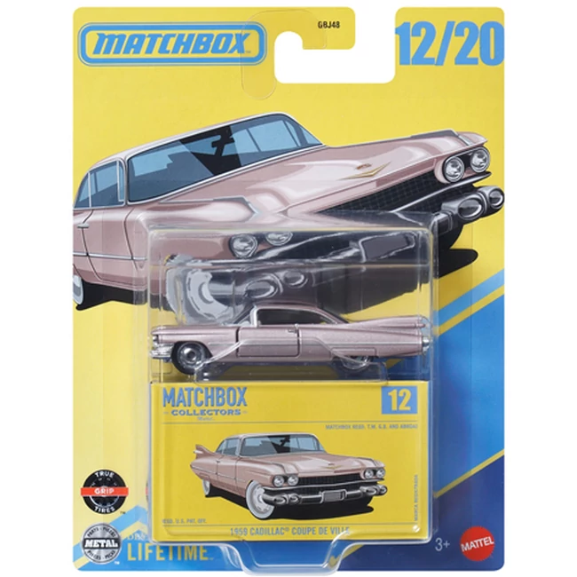 Matchbox: 1959 Cadillac Coupe de Ville kisautó 1/64 – Mattel
