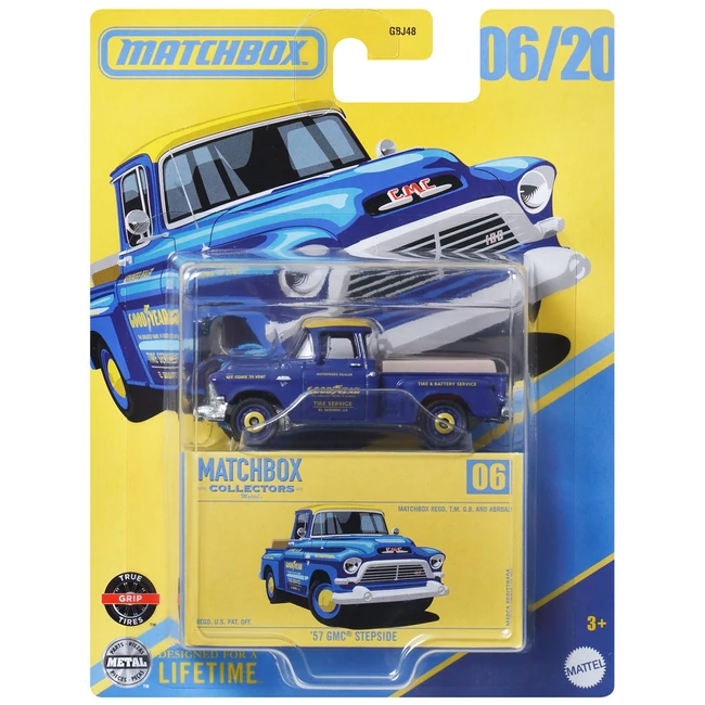 Matchbox: ’57 GMC Stepside gyűjtői kisautó 1/64 – Mattel