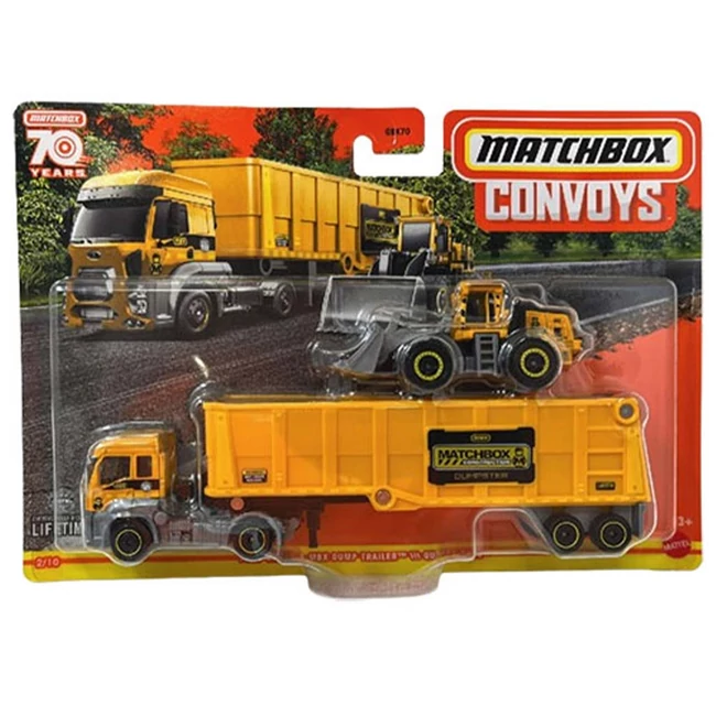 Matchbox Teherautó Ford Cargo &amp; MBX Dump utánfutó – Mattel