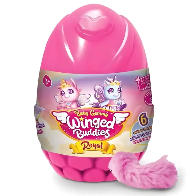 Baby Gemmy: Unikornis plüss meglepetés tojás 16 cm