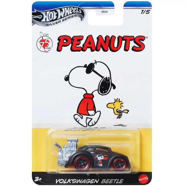 Hot Wheels: Snoopy Volkswagen Beetle kisautó 1/64 – Mattel