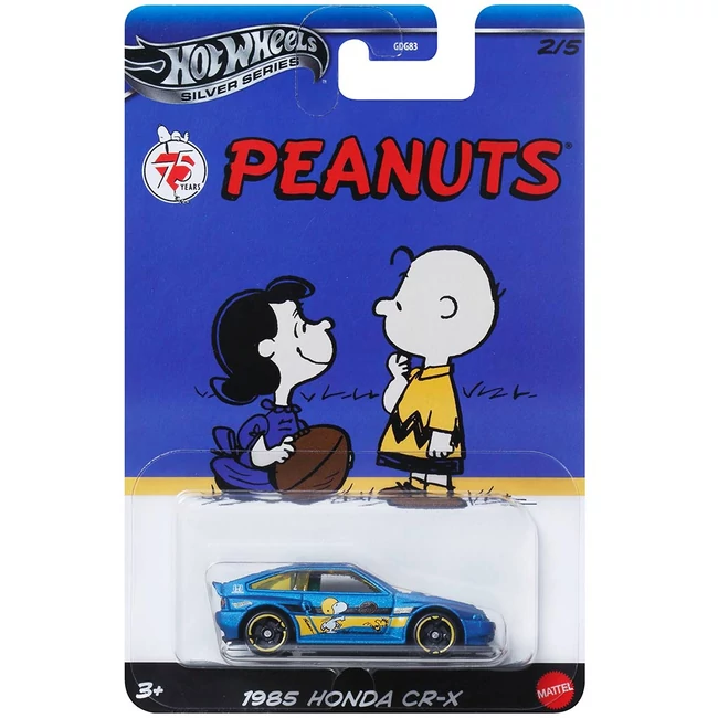 Hot Wheels: Snoopy 1985 Honda CR-X kisautó 1/64 – Mattel