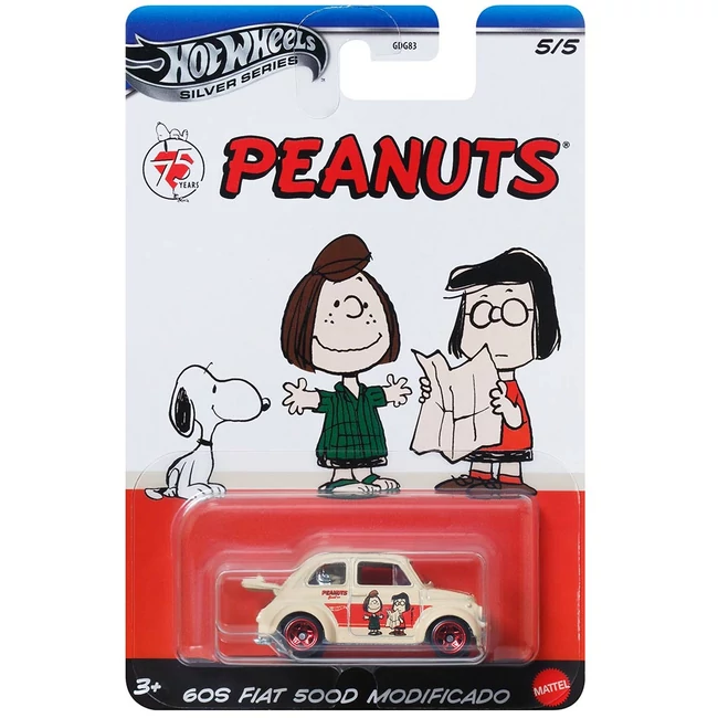 Hot Wheels: Snoopy ’60s Fiat 500D Modificado kisautó 1/64 – Mattel