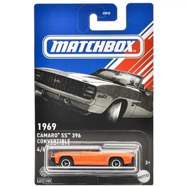 Matchbox: Ikonikus 1969 Camaro SS 396 Convertible kisautó – Mattel