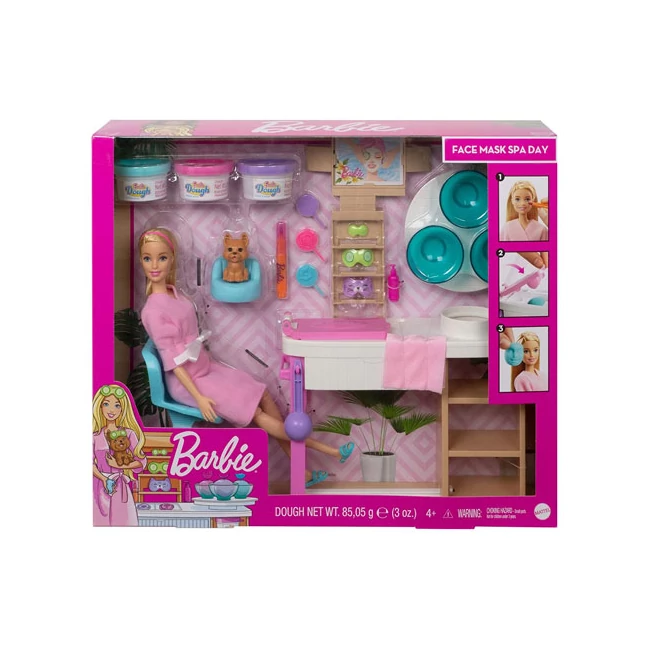 Barbie feltöltődés: Szépségszalon játékszett kiegészítőkkel – Mattel