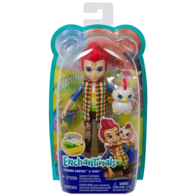 Enchantimals Edward Rooster figura és Cluck kakas állatfigura – Mattel