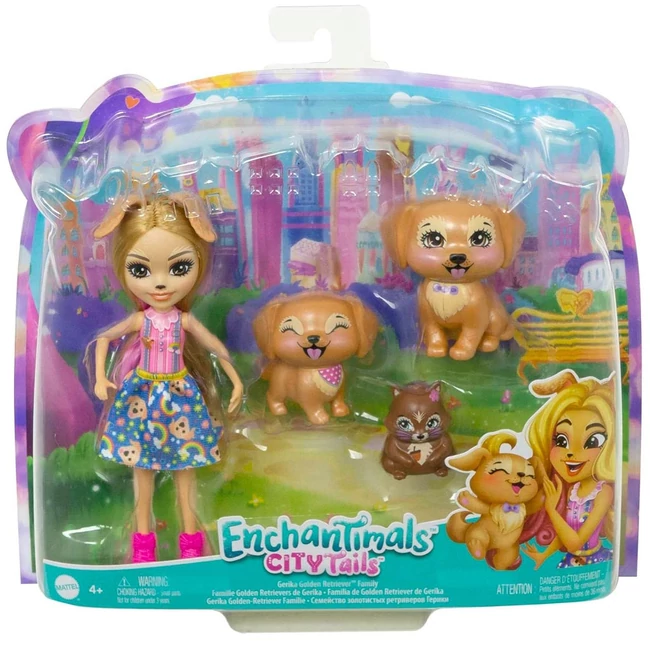 Enchantimals: Gerika golden retriever kutyuscsaláddal – Mattel