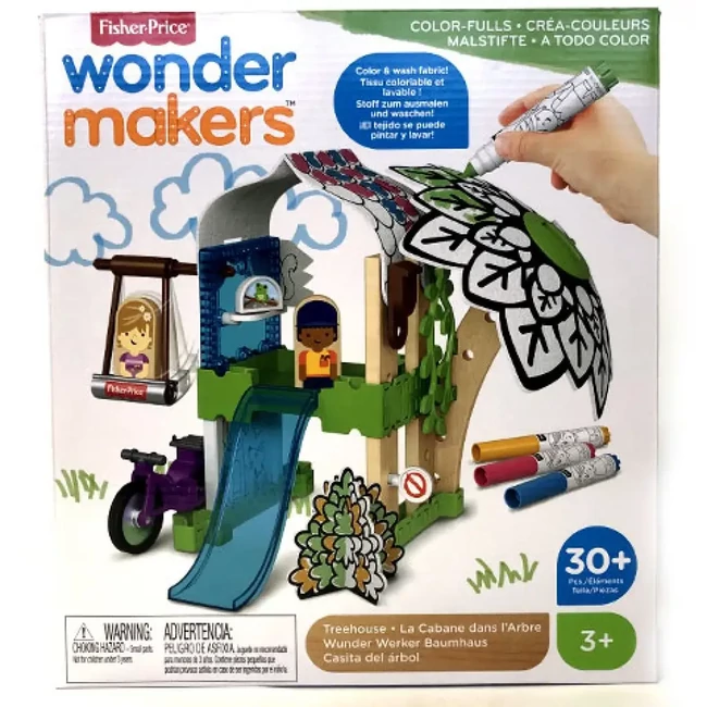 Fisher-Price: Wonder Makers színezős faházikó – Mattel