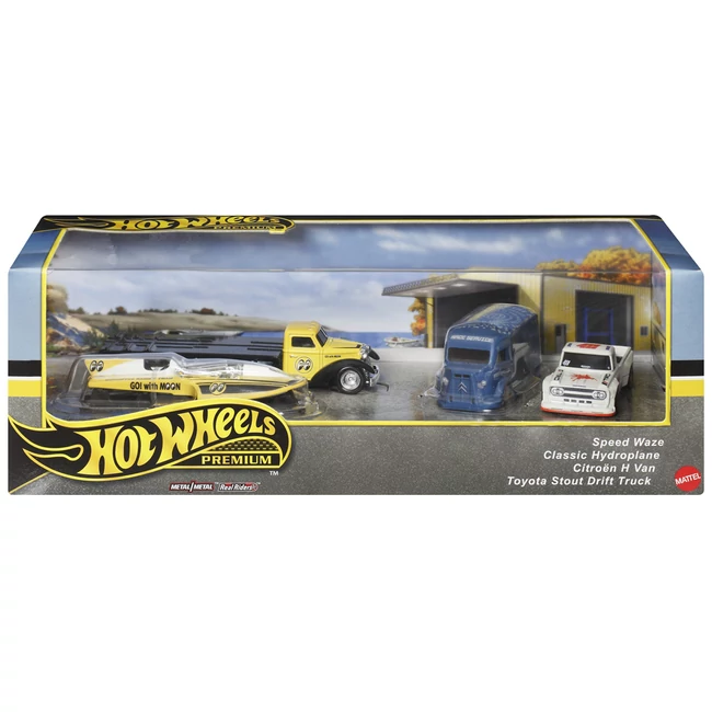 Hot Wheels: Prémium Vintage race team kisautó 4 db-os csomag – Mattel