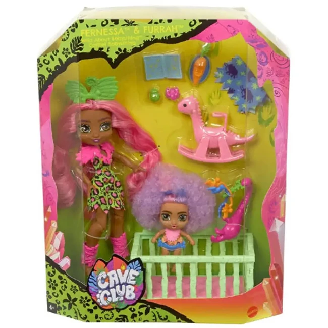 Cave Club: Bébiszitter játékszett kiegészítőkkel – Mattel