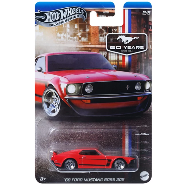 Hot Wheels: Ünnepi kisautó '69 Ford Mustang Boss 302 1/64 – Mattel