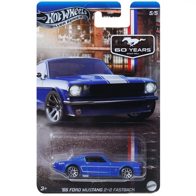 Hot Wheels: Ünnepi kisautó '65 Ford Mustang 2+2 Fastback 1/64 – Mattel