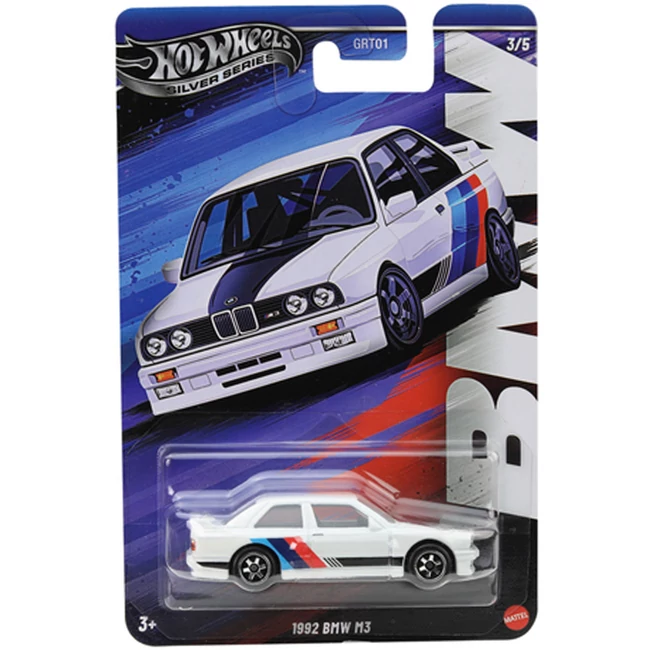 Hot Wheels: 1992 BMW M3 ünnepi kisautó 1/64 – Mattel