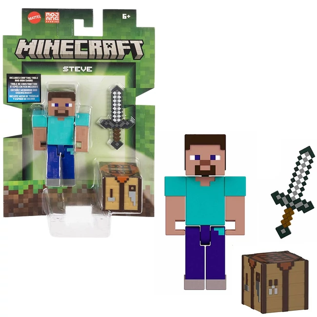 Minecraft: Steve karakter figura szett – Mattel