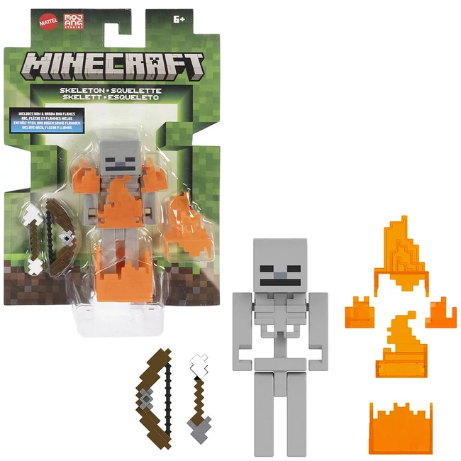 Minecraft: Skeleton csontváz karakter figura szett – Mattel