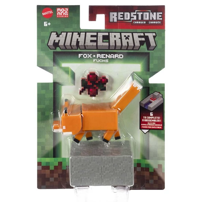 Minecraft: Róka karakter játékfigura kiegészítőkkel – Mattel