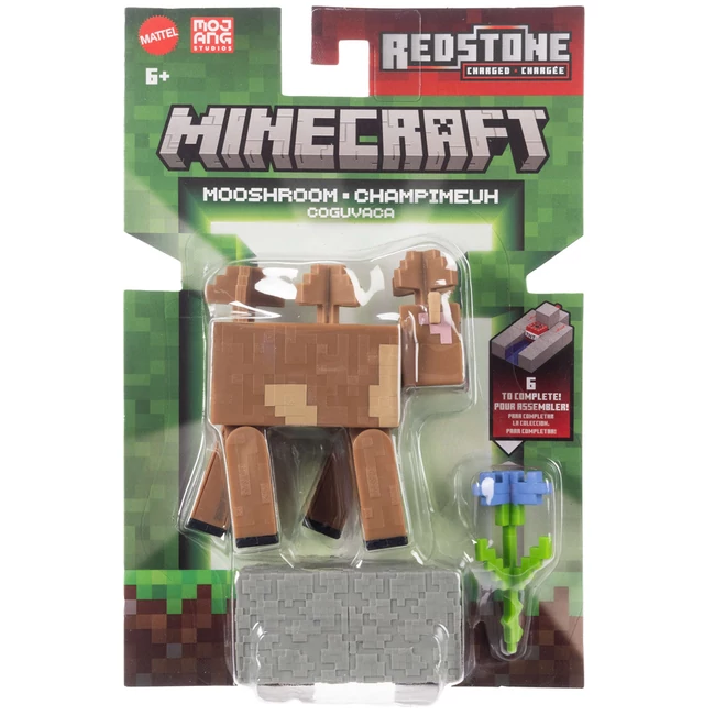 Minecraft: Mooshroom figura kiegészítőkkel - Mattel