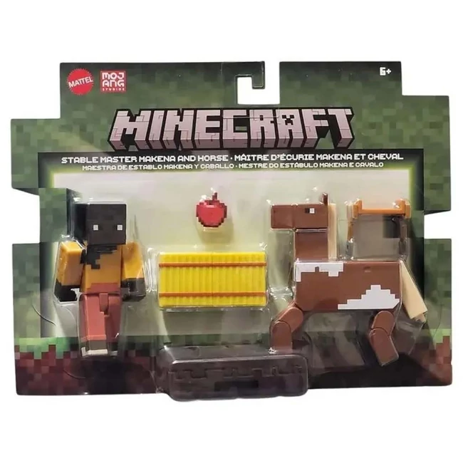 Minecraft: Stable Master Makena és Ló figura szett – Mattel