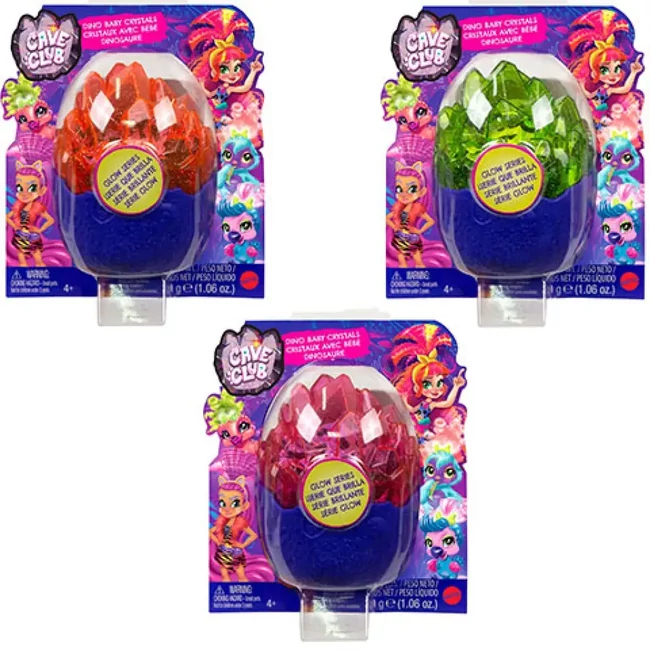 Cave Club: Meglepetés őslények ragyogó kristályban többféle változatban – Mattel