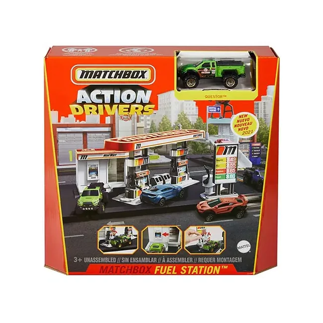 Matchbox: Action Drivers Benzinkút játékszett – Mattel