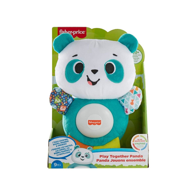 Fisher-Price: Linkimals játékos panda plüss figura – Mattel