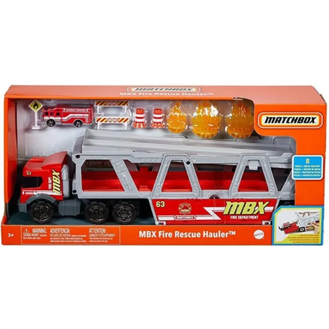 Matchbox tűzoltósági szállítójármű kiegészítőkkel – Mattel