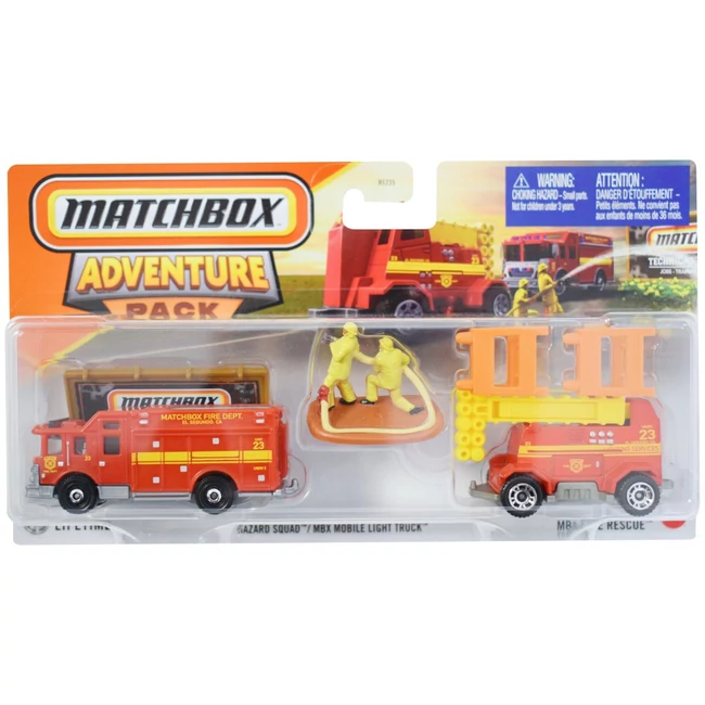 Matchbox: Hazard Squad kisautó utánfutóval szett 1/64 – Mattel