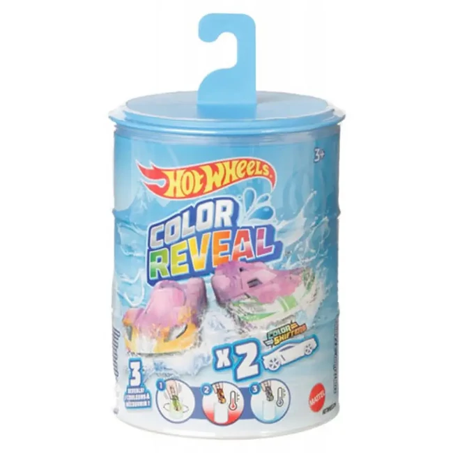 Hot Wheels Color Reveal kisautók 2 db-os meglepetéscsomagban – Mattel