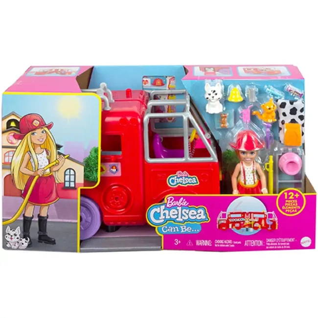 Barbie: Chelsea tűzoltóautó játékszett – Mattel
