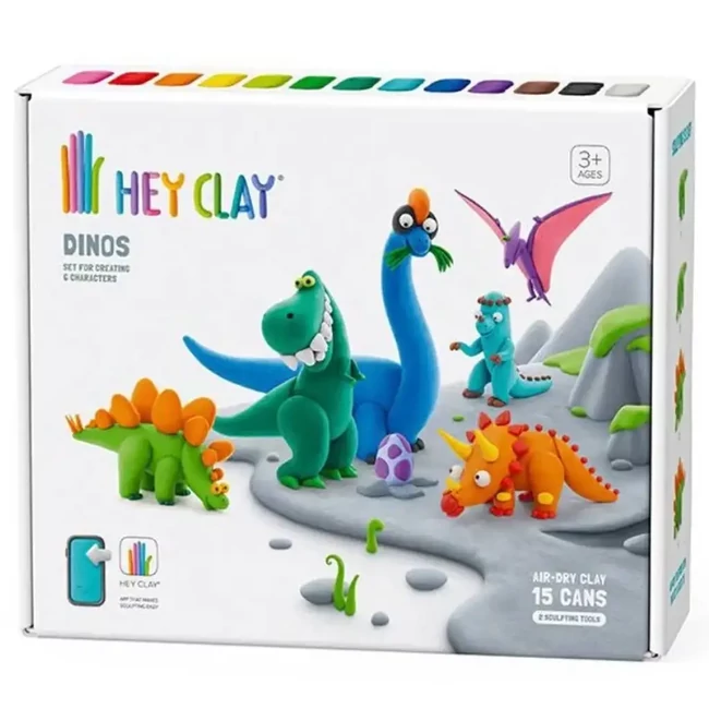 Hey Clay: Nagy gyurmaszett telefonos applikációval – Dínók