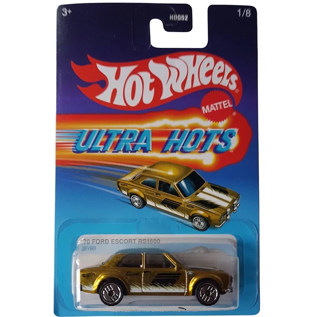 Hot Wheels: '70 Ford Escort RS1600 Ultra Hots kisautó 1/64 – Mattel