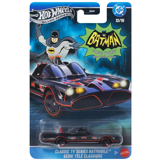 Hot Wheels Silver Series: Classic TV Series Batmobile kisautó 1/64 - Mattel