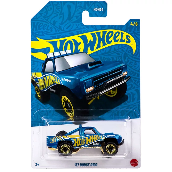 Hot Wheels Pearl &amp; Chrome: '87 Dodge D100 kisautó 1/64 - Mattel