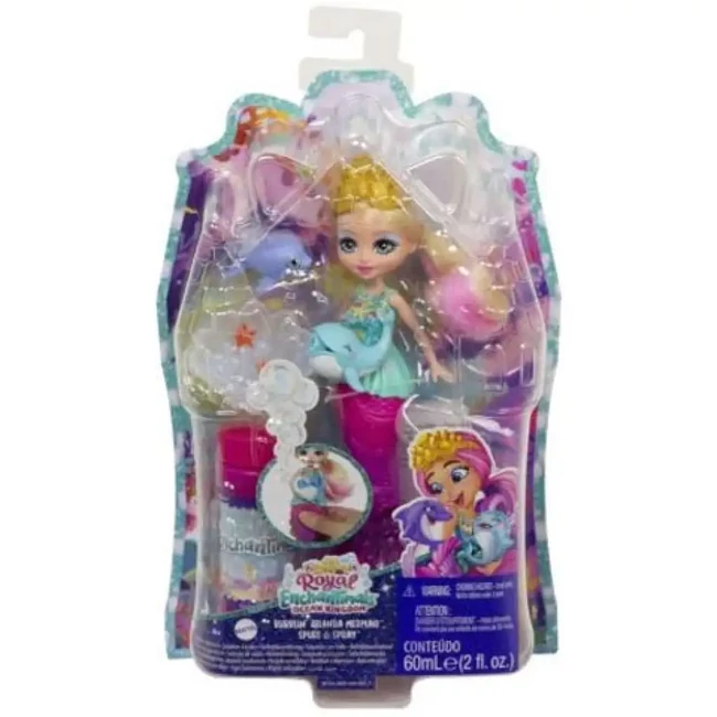 Enchantimals: Buborékfújó sellő figura kiegészítőkkel – Mattel