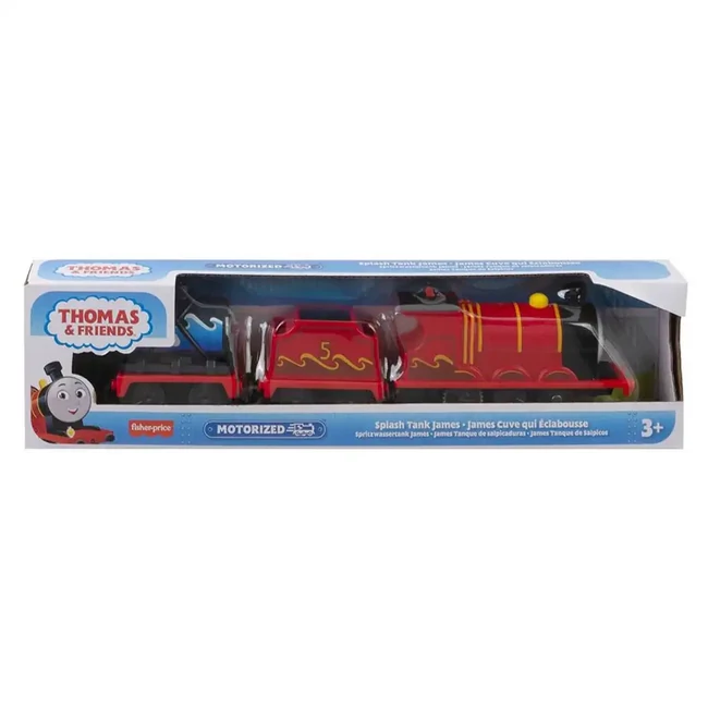 Thomas és barátai: Motorizált James fröccsenő tartály mozdony – Mattel
